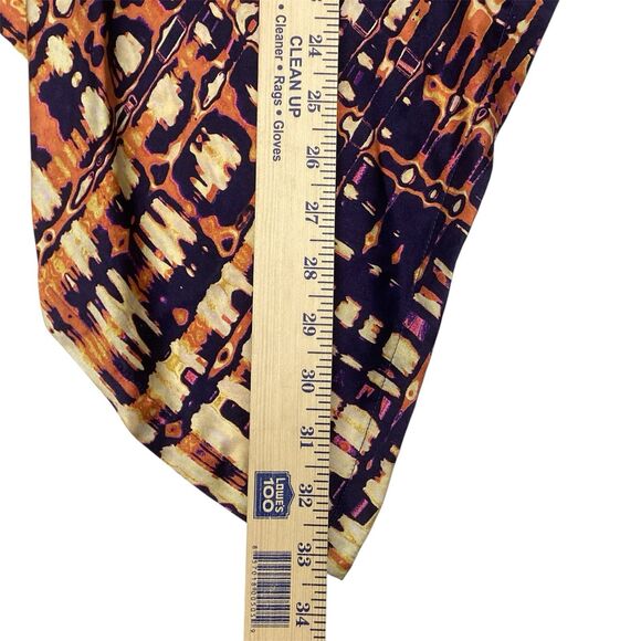 Twelfth Street By Cynthia Vincent Silk Cardigan Blue Orange Women’s Size Small - Picture 8 of 11